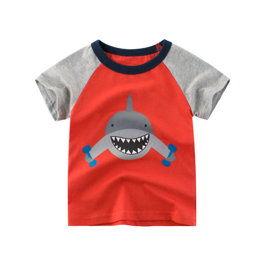 Kids Cotton Short Sleeve T-Shirt for Boys Summer Wear