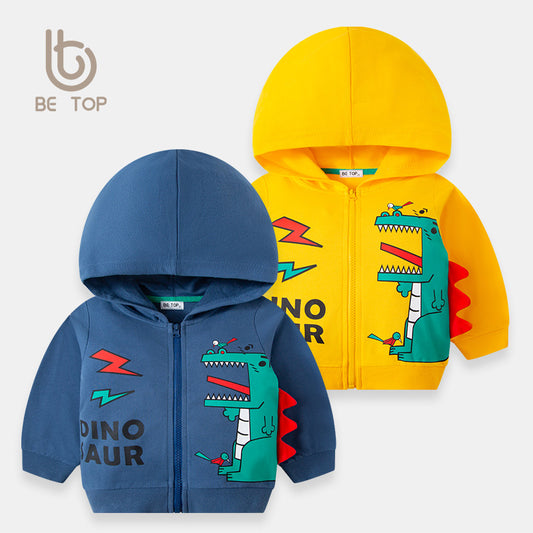 Hooded Boys' Zip-Up Jacket for Fall Kids' Wear