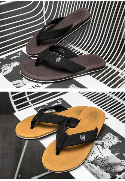Factory wholesale summer men's beach shoes flip-flops leisure trend sandals wholesale pinch feet non-slip foreign trade explosions