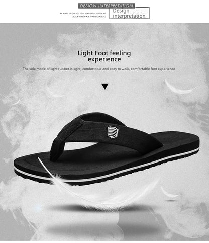 Factory wholesale summer men's beach shoes flip-flops leisure trend sandals wholesale pinch feet non-slip foreign trade explosions